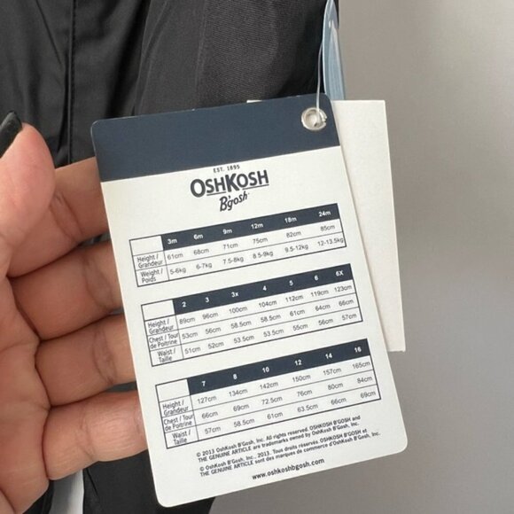 🩷 OshKosh, Kids Heavyweight Snow Pant in Gray. Size: 5. NWT - Picture 7 of 12